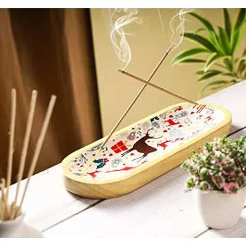 Bless-Frankincense-and-Myrrh 100%-Natural-Handmade-Hand-Dipped-Incense-Sticks Organic-Chemicals-Free for-Purification-Relaxation-Positivity-Yoga-Meditation The-Best-Woods-Scent (500 Sticks (750GM))