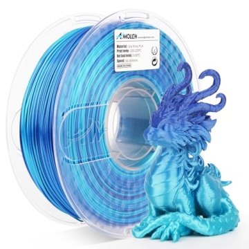 AMOLEN PLA 3D Printing Filament - Silk Shiny Red Gold Gradient 1.75mm 1KG