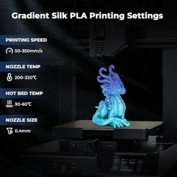AMOLEN Silk Shiny PLA Filament for Stunning 3D Prints