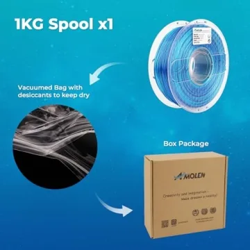 AMOLEN Silk Shiny PLA Filament for Stunning 3D Prints