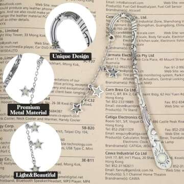 Jeffdad Luminous Moon and Stars Bookmark for Book Lovers