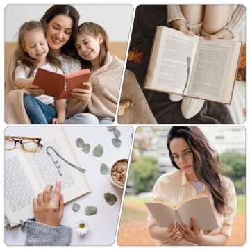 Jeffdad Luminous Moon and Stars Bookmark for Book Lovers