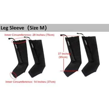 LONGEST Lymphedema Pumps Legs & Jacket Air Compression Recovery Boots System Machine for Swelling, Leg Circulation & Recovery in Athletes Medium