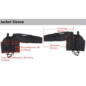 LONGEST Lymphedema Pumps Legs & Jacket Air Compression Recovery Boots System Machine for Swelling, Leg Circulation & Recovery in Athletes Medium