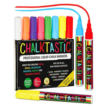 Chalkboard Markers Set of 8 Neon & Pastel Erasable Pens
