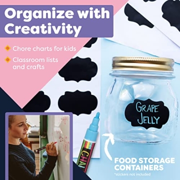 Chalkboard Markers Set of 8 Neon & Pastel Erasable Pens