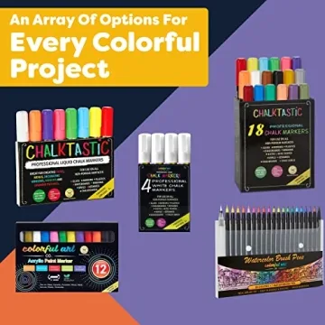 Chalkboard Markers Set of 8 Neon & Pastel Erasable Pens