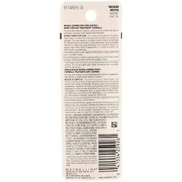 Maybelline Instant Age Rewind Eraser Dark Circles Treatment Concealer, Medium .2 oz (Pack of 4)