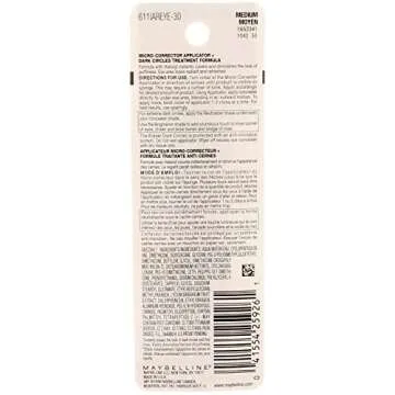 Maybelline Instant Age Rewind Eraser Dark Circles Treatment Concealer, Medium .2 oz (Pack of 4)
