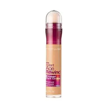 Maybelline Instant Age Rewind Eraser Dark Circles Treatment Concealer, Medium .2 oz (Pack of 4)