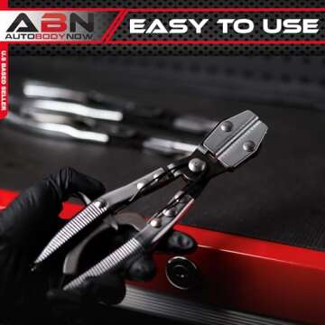 ABN Hose Pincher Pliers 3-Piece Crimping Pinch-Off Tool Set – Automotive Pinching Radiator, Coolant, Heater, Fuel Pinch