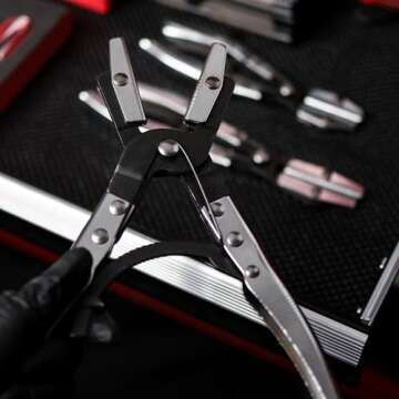 ABN Hose Pincher Pliers 3-Piece Crimping Pinch-Off Tool Set – Automotive Pinching Radiator, Coolant, Heater, Fuel Pinch