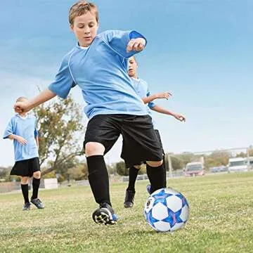 Runleaps Soccer Ball Size 3 for Kids with Star Pattern