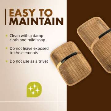 KOUBOO Handwoven Rattan Basket for Home & Garden