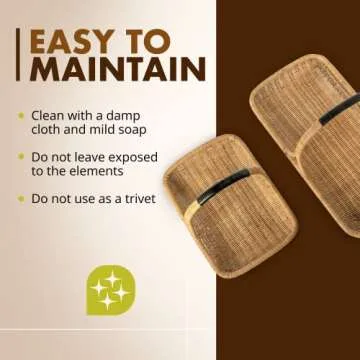 KOUBOO Handwoven Rattan Basket for Home & Garden