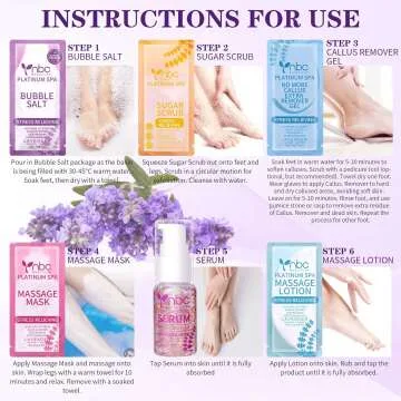 Lavender 6 in 1 Foot Spa & Pedicure Foot Soak Set