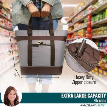 Rachael Ray Jumbo Chillout Thermal Tote Bag for All Occasions
