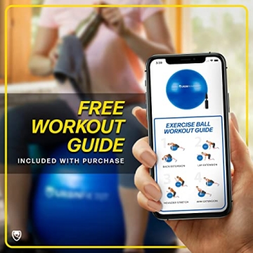 URBNFit Exercise Ball for Fitness Yoga and Office Stability