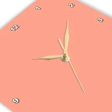 Vibrant 3D Rose 10-Inch Silent Wall Clock Decoration