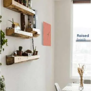 Vibrant 3D Rose 10-Inch Silent Wall Clock Decoration