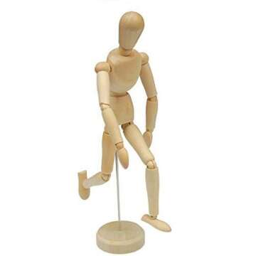 HSOMiD 12 Inch Wooden Hand Models for Artists and Gift