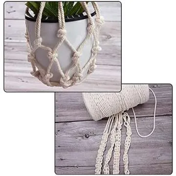 Natural Cotton Cord for Macrame Supplies for Crafts