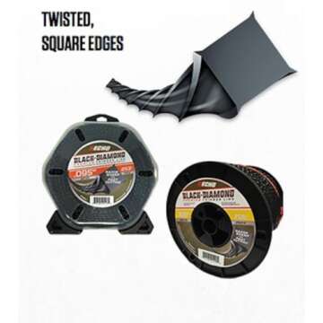 Echo Black Diamond Trimmer Line .105” x 217’ with 4-Cornered Spiral Pattern