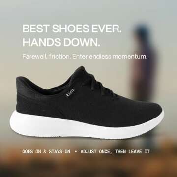 Kizik Madrid Hands Free Mens and Womens Sneakers, Casual Slip On Shoes for Women or Men, Comfortable...