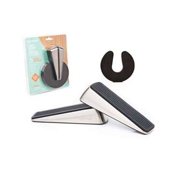 Homesnest Door Stopper, Heavy Duty Wedge That Holds Doors Firmly and Doesn’t Budge, Made of Rubber...