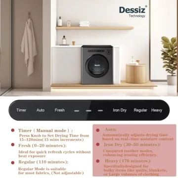 Compact Dessiz Dryer for Small Spaces and RVs - 11LBS