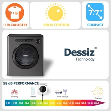 Compact Dessiz Dryer for Small Spaces and RVs - 11LBS