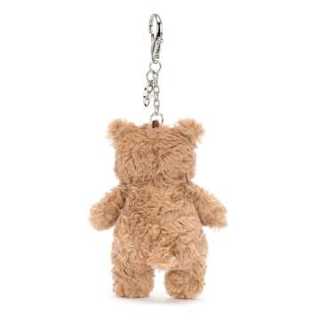 Jellycat Bartholomew Bear Bag Charm - Adorable Plush Keychain