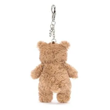 Jellycat Bartholomew Bear Bag Charm - Adorable Plush Keychain