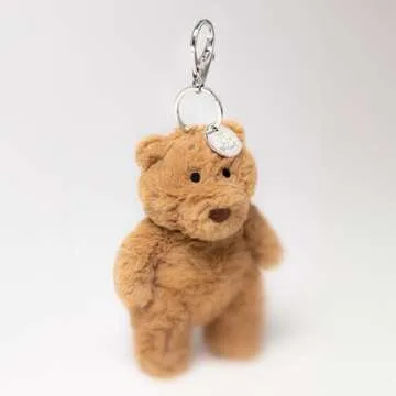 Jellycat Bartholomew Bear Bag Charm - Adorable Plush Keychain