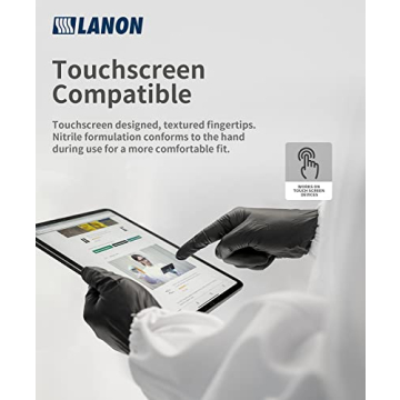 LANON 6-mil Nitrile Disposable Gloves - Food Safe Protection