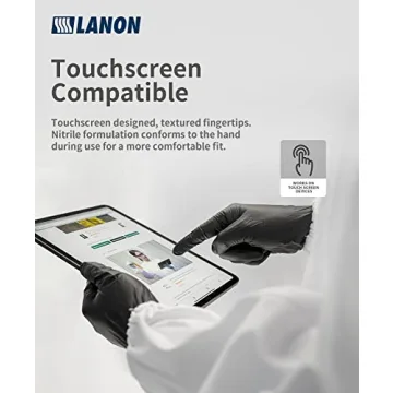 LANON 6-mil Nitrile Disposable Gloves - Food Safe Protection