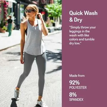 SATINA Women's High Waisted Leggings - Perfect Fit & Comfort