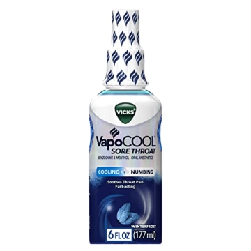 Vicks VapoCOOL Sore Throat Spray for Lightning-Fast Relief