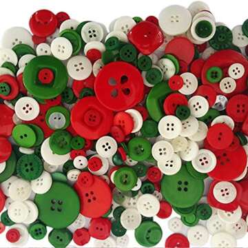 Happlee Favorite Findings Basic Buttons in Assorted Colors & Sizes, Round Resin Buttons for Sewing,A...