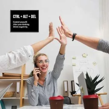 CTRL+ALT+DEL Motivational Wall Art & Décor – Wall Decor, Bedroom Decor, Home Decor, Office Decor, Room Decor Aesthetic | Wall Prints | Classroom Decor Entrepreneur Positive Quotes Poster Prints 10x8"