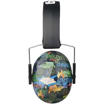 Snug Kids Ear Protection - Noise Cancelling Sound Proof Earmuffs/Headphones for Toddlers, Children & Adults (Monster Trucks)