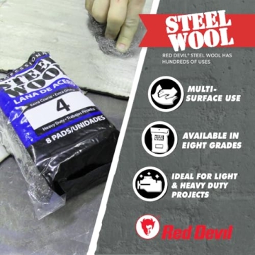 Red Devil 0320 Steel Wool for Polishing All Surfaces