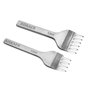 Aiskaer Leather Stitching Punch Set: Diamond Chisel Tools for DIY Craft