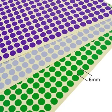 BronaGrand 16 Color Dot Stickers for Organizing & Crafts