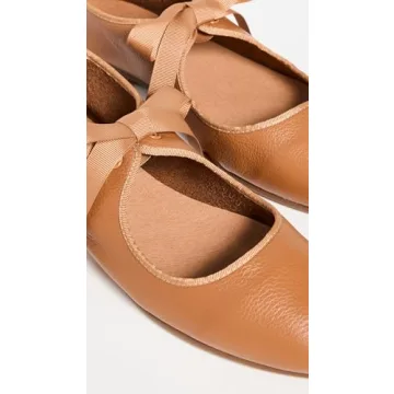 Intentionally Blank Women's Valley Ballet Flats, Caramel, Tan, 10 Medium US