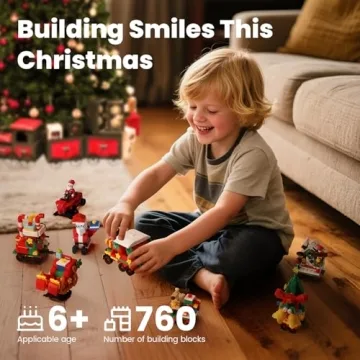 Advent Calendar 2025 Train Building Blocks Set,760 PCS Surprise Christmas Countdown Gifts,12 Days Bu...