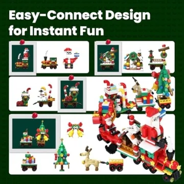 Advent Calendar 2025 Train Building Blocks Set for Kids & Adults