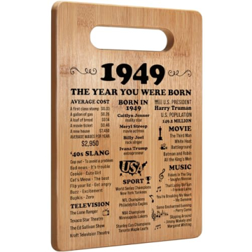 75th Birthday Gifts for Women Men, 1949 Birthday Gifts for Her Him, 75 Years Old Gifts, 75th Birthda...