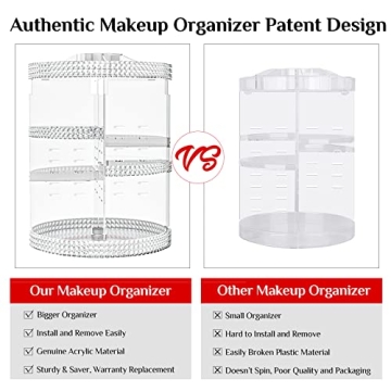 Stylish 360 Rotating Acrylic Perfume Organizer for Sale