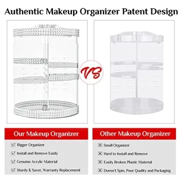 Stylish 360 Rotating Acrylic Perfume Organizer for Sale